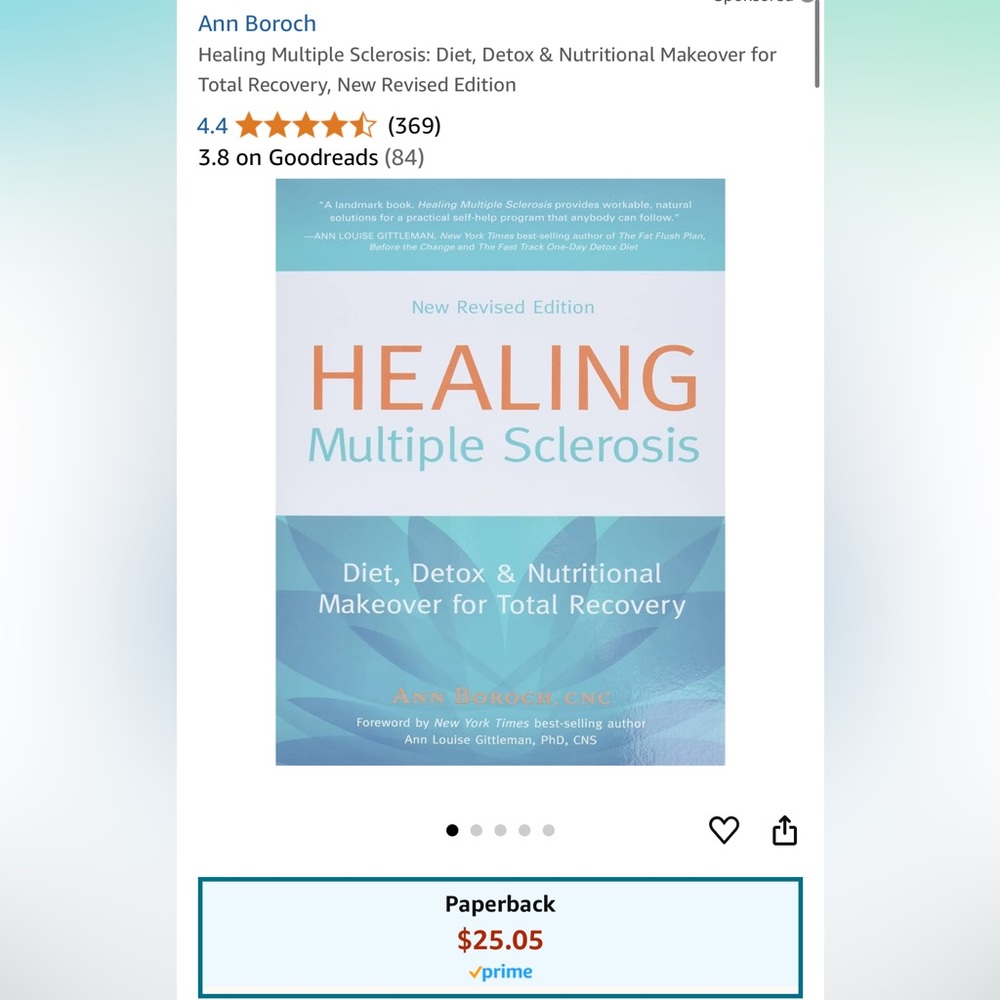 Healing Multiple Sclerosis: Diet, Detox & Nutritional Makeover Book
